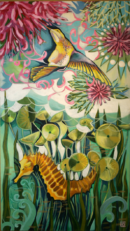 Birds, Bees, and the High Seas by artist Melissa Wen Mitchell